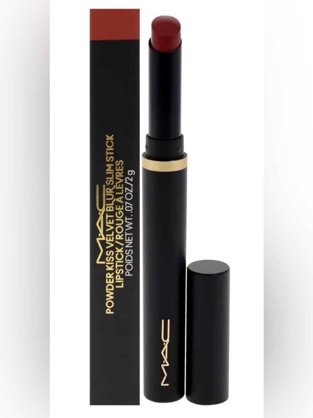MAC Powder Kiss Velvet Blur Slim Stick Lipstick – Sweet Cinnamon 893 – NIB